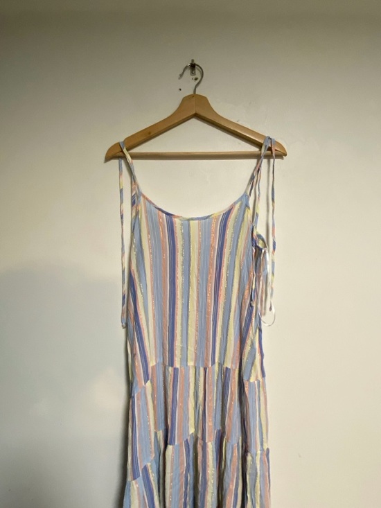 Joe Fresh Striped Tiered Midi Dress XS NWT - Picture 7 of 11